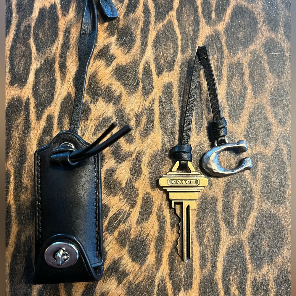 Coach charms from loved leather